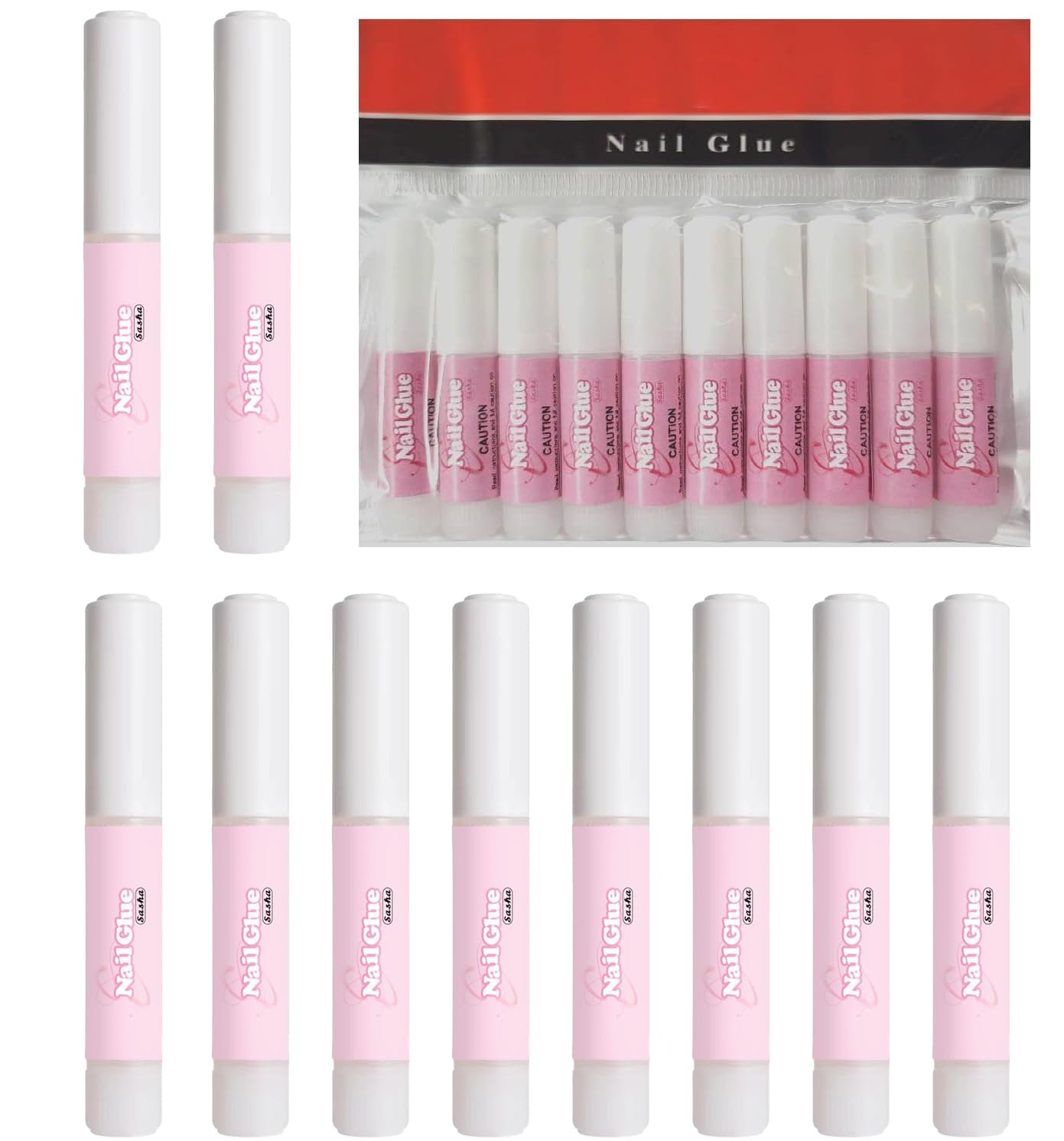 Extra Strong False Nail Glue 2g by Sasha Cosmetics for Secure and Long-Lasting Nail Adhesion