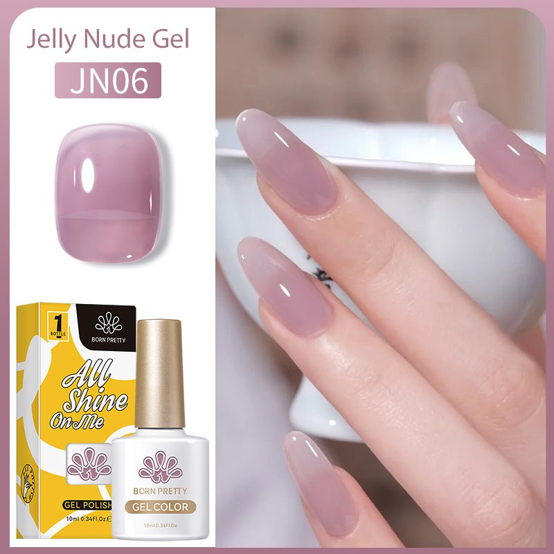 10ml Stained Glass Jelly Gel Polish for Stunning, Colorful Nail Art with a Jelly-Like Effect.