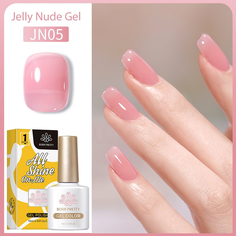 Stained Glass Jelly Gel Polish 10ml for Vibrant, Transparent Nails with a Glossy Finish