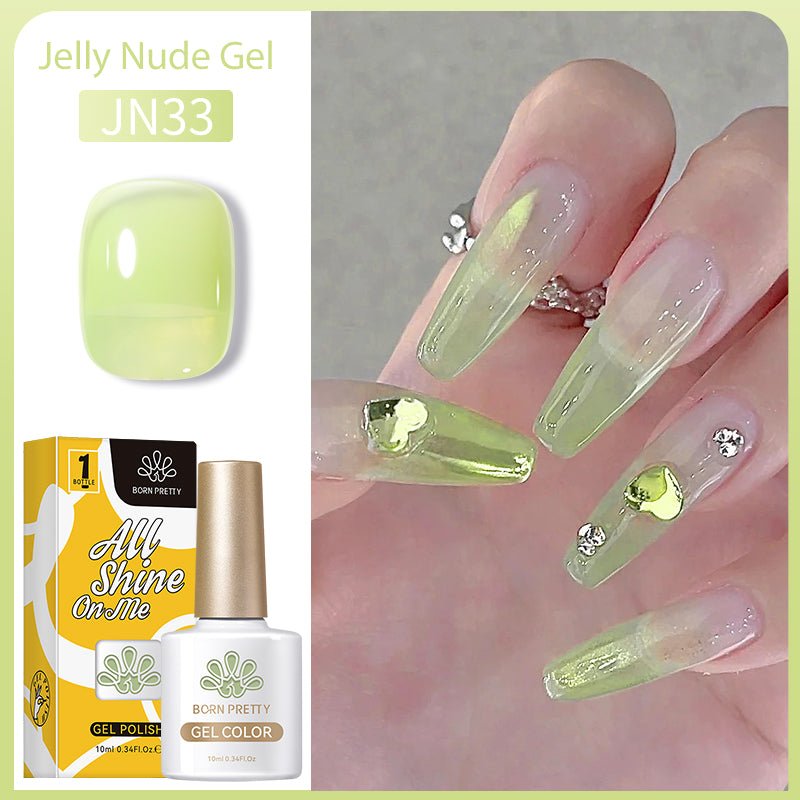 Stained Glass Jelly Gel Polish 10ml, Perfect for Stunning, Artistic Gel Manicures